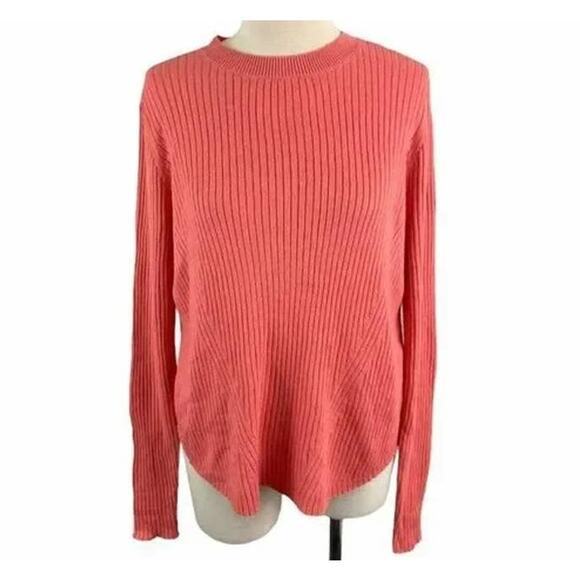 BP. Women's Pullover Sweater Large Coral Rose Tea NWT Long Sleeves Butter Soft - Picture 1 of 7